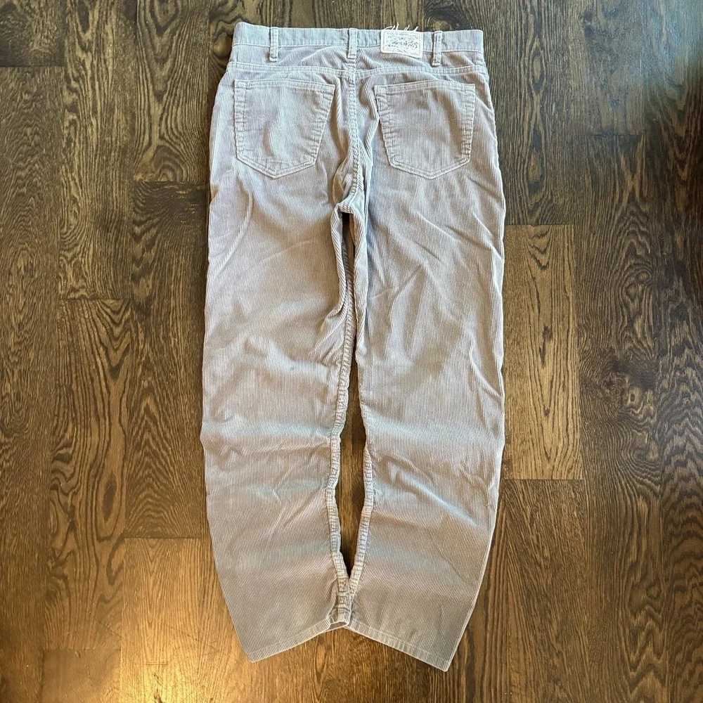 Vtg 90s Levis 540 Orange Tab Corduroy Pants Mens 36x32 Relaxed Fit Beige USA
